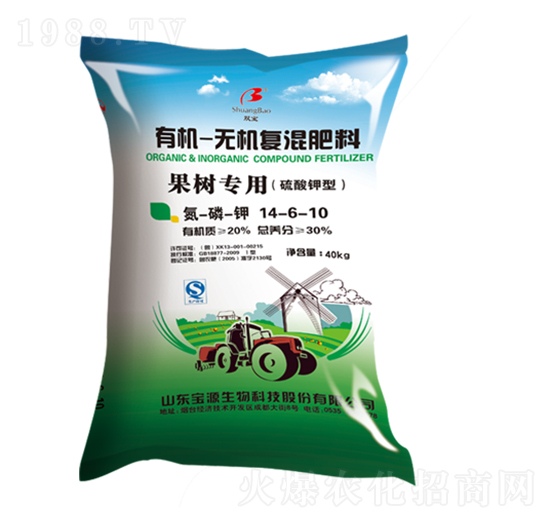 果樹專用有機無機復(fù)混肥料14-6-10-寶田肥業(yè)