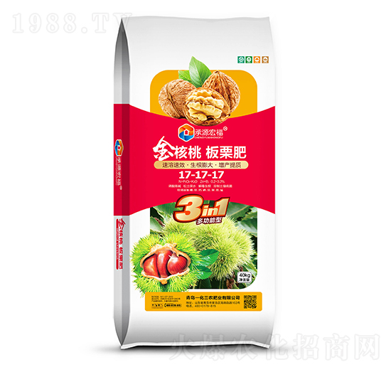 金核桃板栗肥17-17-17-承源宏福-一化三農(nóng)
