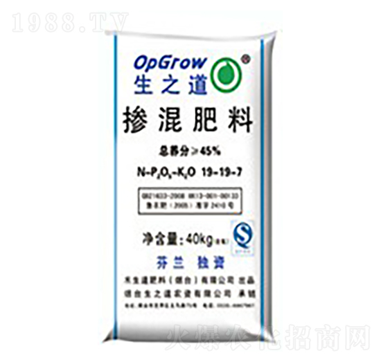 摻混肥料19-19-7-生之道