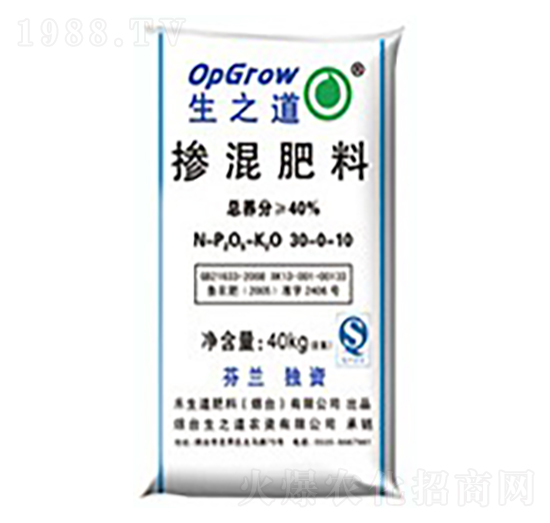 摻混肥料30-0-10-生之道