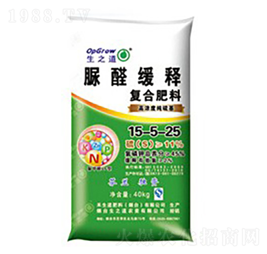 脲醛緩釋復(fù)合肥料15-5-25-生之道