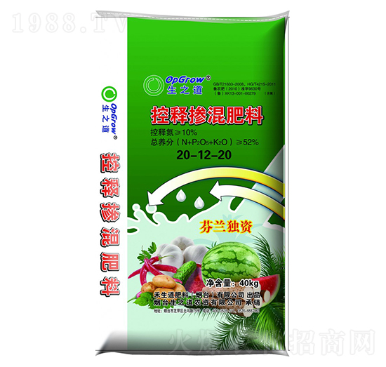 控釋摻混肥料20-12-20-生之道