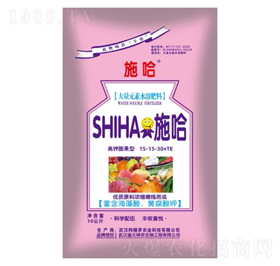 高鉀膨果型大量元素水溶肥-施哈-盛大生物