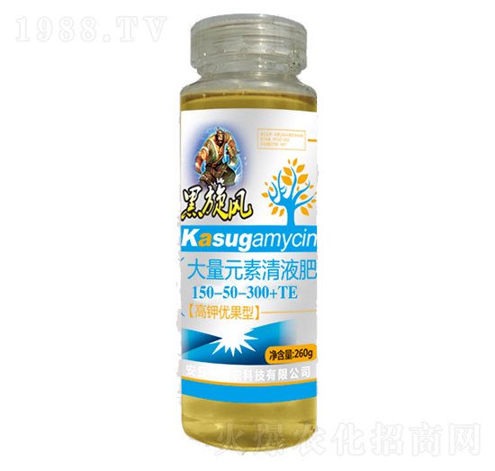 260g大量元素清液肥150-50-300+TE-黑旋風(fēng)-新農(nóng)