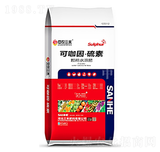 顆粒水溶肥-可咖因·硫素-中農三禾
