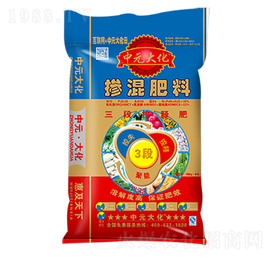 通用三段控釋肥15-10-10-中元大化-邦農(nóng)肥業(yè)