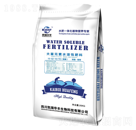 高磷型大量元素水溶性肥料10-52-10+TE-凱瑞華豐