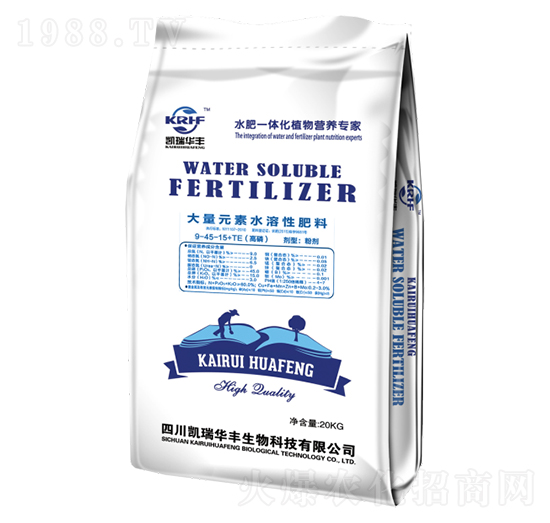 高磷型大量元素水溶性肥料9-45-15+TE-凱瑞華豐
