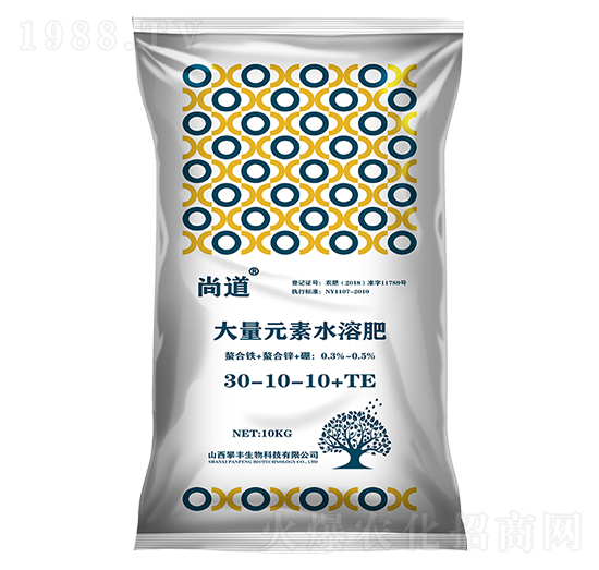 大量元素水溶肥30-10-10+TE-尚道-攀豐生物