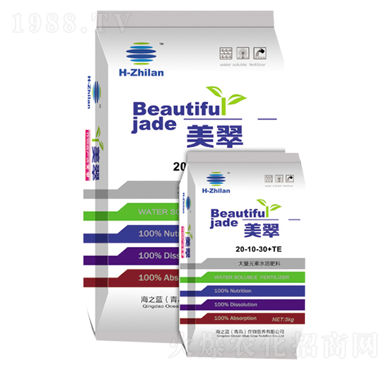 大量元素水溶肥料20-10-30+TE-美翠-海之藍(lán)