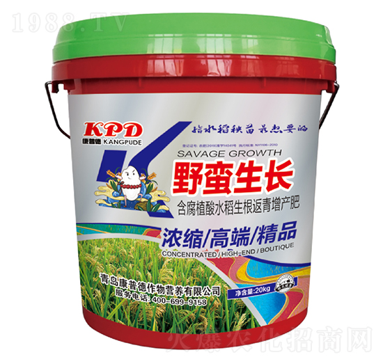 含腐植酸水稻生根返青增產(chǎn)肥-野蠻生長(zhǎng)-康普德