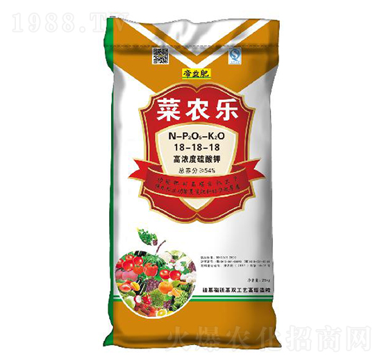 蔬菜經(jīng)濟(jì)作物硫酸鉀功能肥18-18-18-菜農(nóng)樂-帝益肥