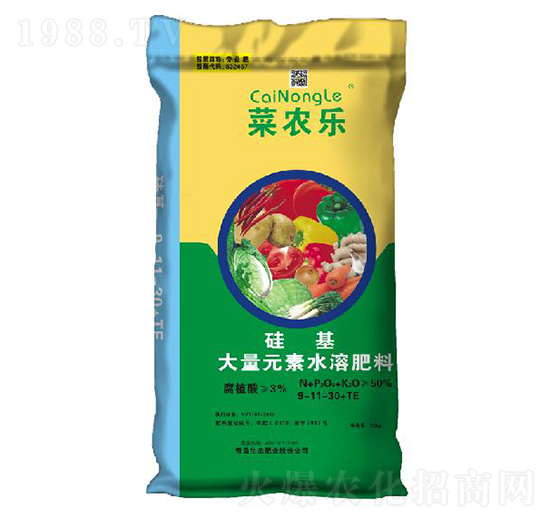 硅基大量元素水溶肥9-11-30+TE-菜農(nóng)樂-帝益肥