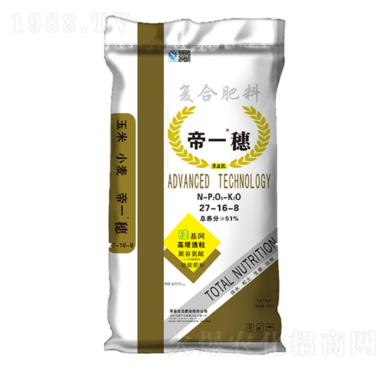 高塔造粒復合肥料27-16-8-帝一稻-帝益肥