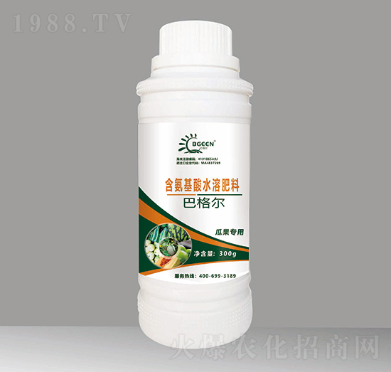瓜果專用含氨基酸水溶肥料-巴格爾功能肥