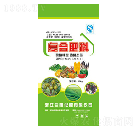 硫酸鉀型復合肥料28-6-6-巨龍肥業(yè)