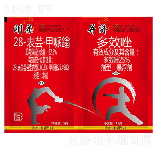 22.5%28-表蕓·甲哌鎓水劑+25%多效唑懸浮劑-盈輝