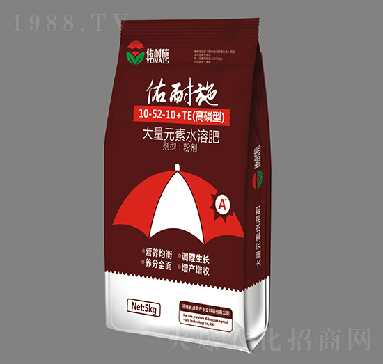 高磷型大量元素水溶肥10-52-10+TE-佑耐施-迪多產(chǎn)