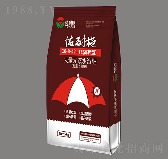 高鉀型大量元素水溶肥10-8-42+TE-佑耐施-迪多產(chǎn)