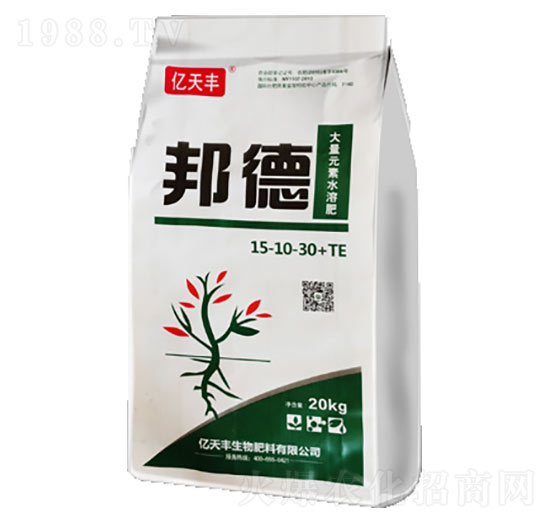 大量元素水溶肥15-10-30+TE-邦德-億天豐