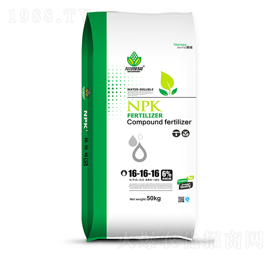 大量元素水溶肥16-16-16+TE-爾得貝-匯豐化工