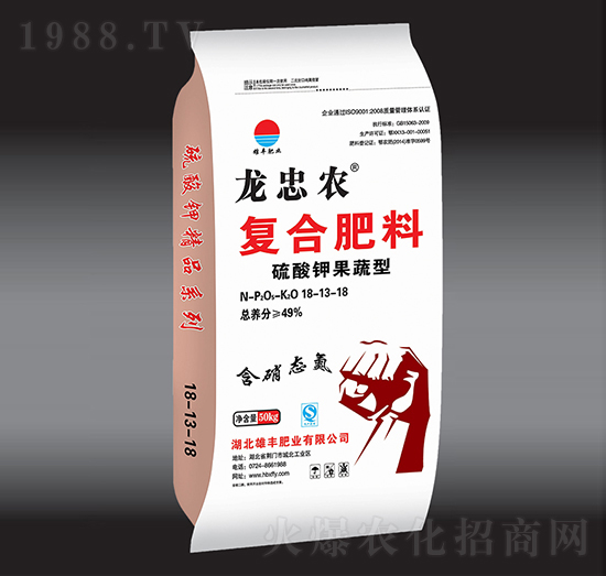 硫酸鉀果蔬型復(fù)合肥料18-13-18-龍忠農(nóng)-雄豐肥業(yè)