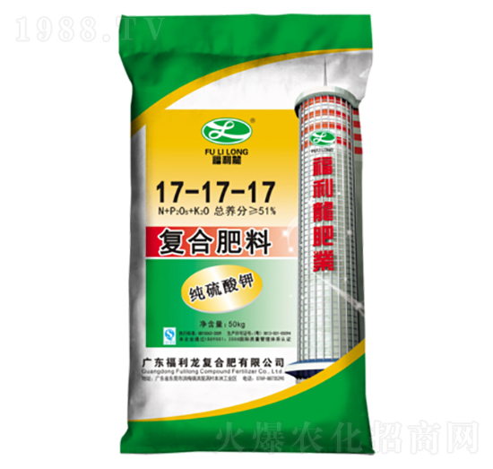 純硫酸鉀復(fù)合肥料17-17-17-福利龍