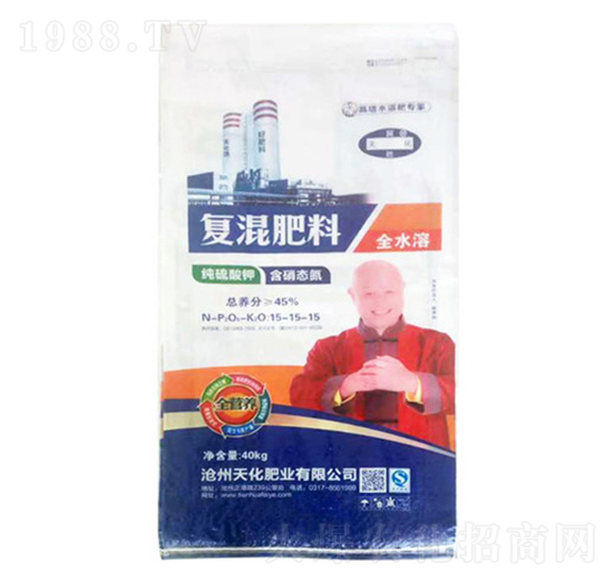 純硫酸鉀復混肥料15-15-15-天化肥業(yè)