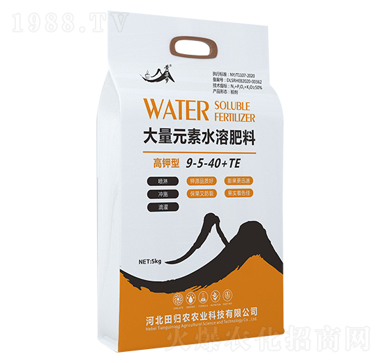 高鉀型大量元素水溶肥9-5-40+TE-黃粱夢-田歸農(nóng)