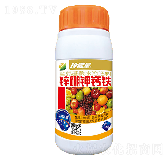 含氨基酸水溶肥料-鋅硼鉀鈣鐵-嘉華生物