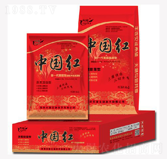 新一代黃腐酸沖施滴灌肥-中國紅-天湖