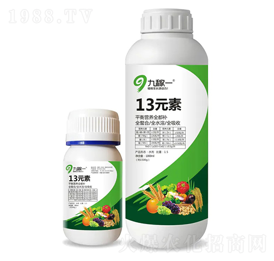 微量元素水溶肥-13元素-九稼一