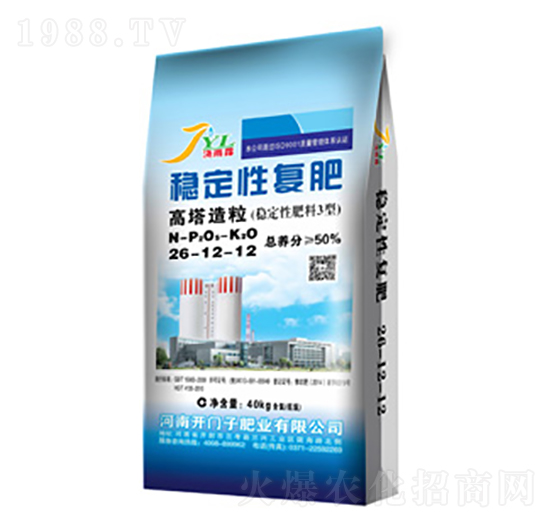 高塔造粒復合肥料26-12-12-澆雨露-開門子