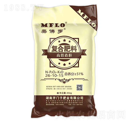 高塔造粒復(fù)合肥料26-10-15-美佛羅-開門子
