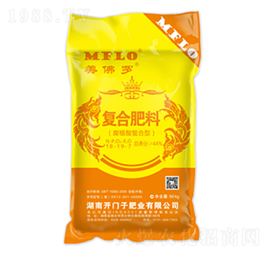 腐植酸螯合型復(fù)合肥料18-19-7-美佛羅-開門子