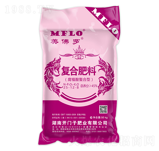 腐植酸螯合型復合肥料25-12-8-美佛羅-開門子