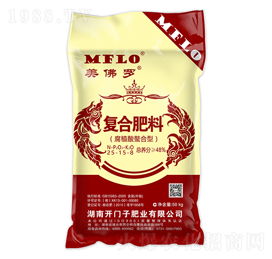 腐植酸螯合型復(fù)合肥料25-15-8-美佛羅-開(kāi)門(mén)子