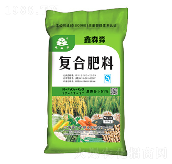 氯基復合肥料17-17-17-鑫森淼-開門子