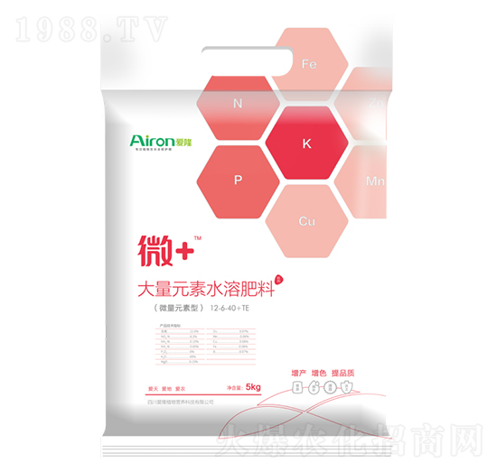 高鉀型大量元素水溶肥料12-6-40+TE-微+-愛(ài)隆