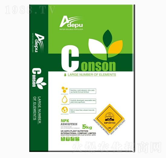 巧樸大量元素水溶肥料20-20-20+TE-愛德樸