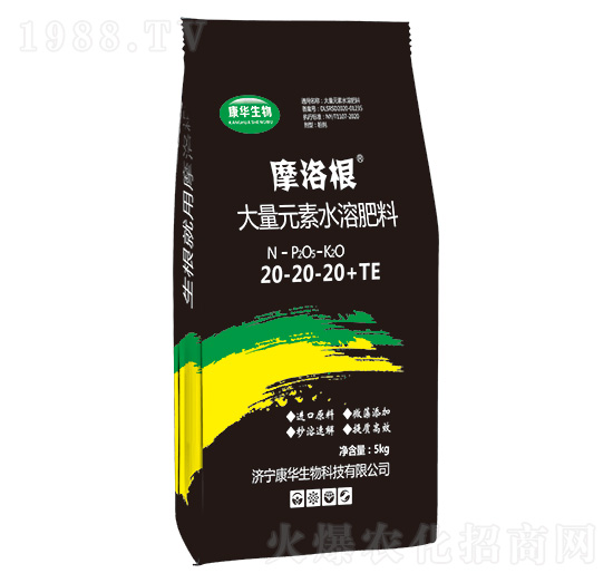 大量元素水溶肥料20-20-20+TE-摩洛根-康華生物