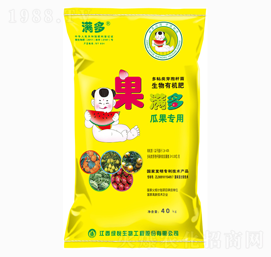 瓜果專(zhuān)用生物有機(jī)肥-果滿(mǎn)多-綠悅