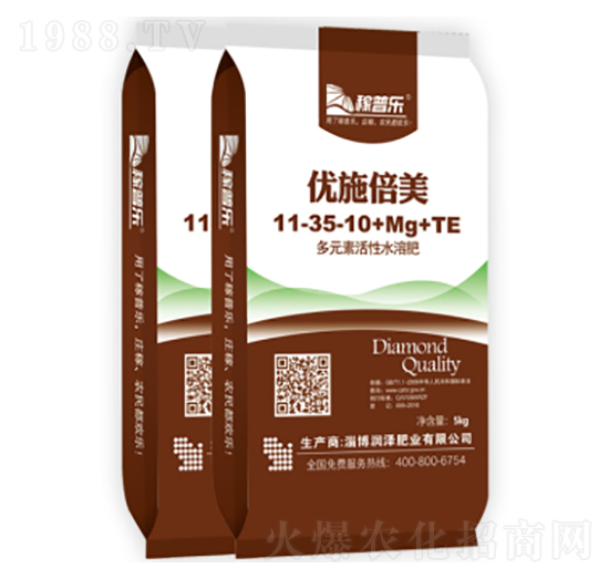 海藻型高磷促花專用多元素活性水溶肥11-35-10+Mg+TE-優(yōu)施倍美-潤(rùn)澤肥業(yè)