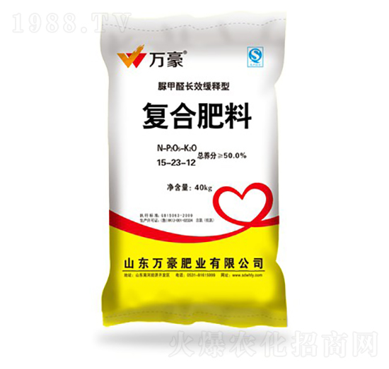 經(jīng)濟作物專用脲甲醛復(fù)合肥料15-23-12-萬豪