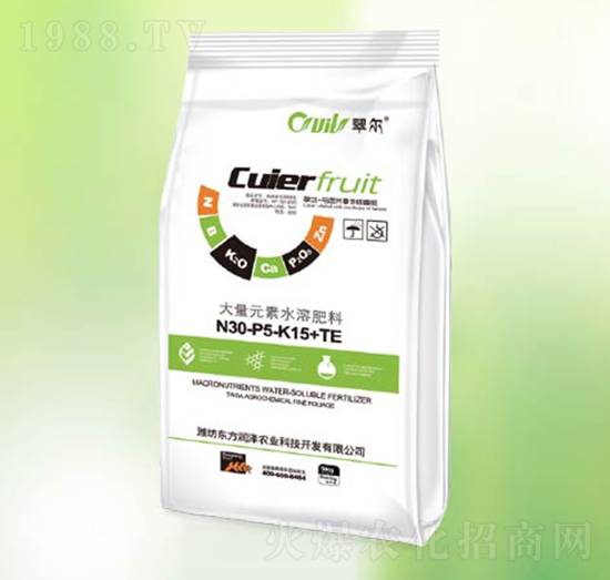 高氮型大量元素水溶肥料30-5-15+TE-東方潤澤