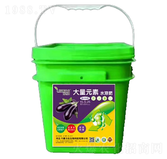 茄子專用大量元素水溶肥料15-5-25-力生生物