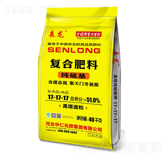 高塔純硫基復(fù)合肥料17-17-17-森龍-中仁集團(tuán)