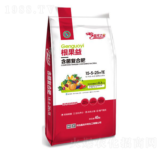 根果益含菌復(fù)合肥15-5-25+TE-晶龍之星-中仁集團(tuán)