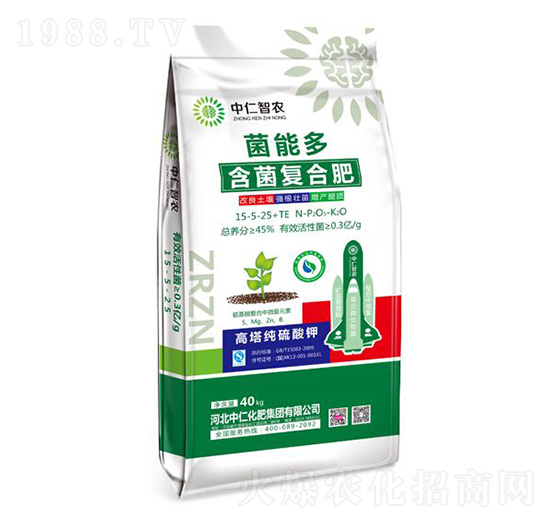 菌能多含菌復(fù)合肥15-5-25+TE-中仁智農(nóng)-中仁集團