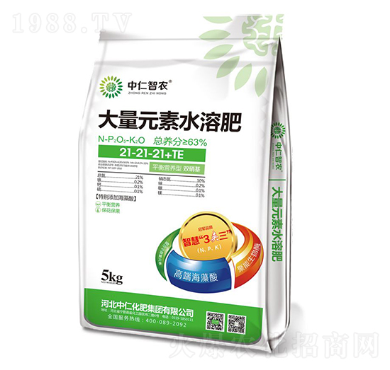大量元素水溶肥料21-21-21+TE-中仁智農(nóng)-中仁集團(tuán)